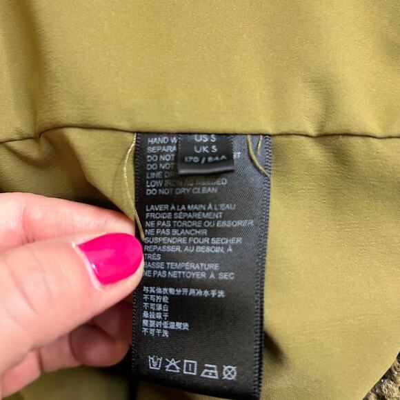 Urban‎ Outfitters Oversized Full Zip Teddy Coat Jacket Sherpa Moss Green Small - Picture 10 of 12